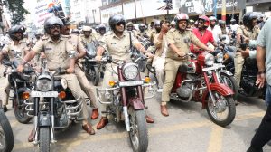 Welcome to the national anti-drug bike rally at Gopi Circle, Shivamogga