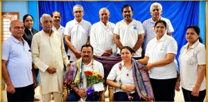 ಶಿವಮೊಗ್ಗದ ಶಿವಗಂಗಾ ಯೋಗ ಕೇಂದ್ರದಲ್ಲಿ ನಡೆದ ಕೃತಜ್ಞತಾ ಸಭೆಯಲ್ಲಿ ಯೋಗಾಚಾರ್ಯ ಡಾ. ಸಿ.ವಿ. ರುದ್ರಾರಾಧ್ಯ