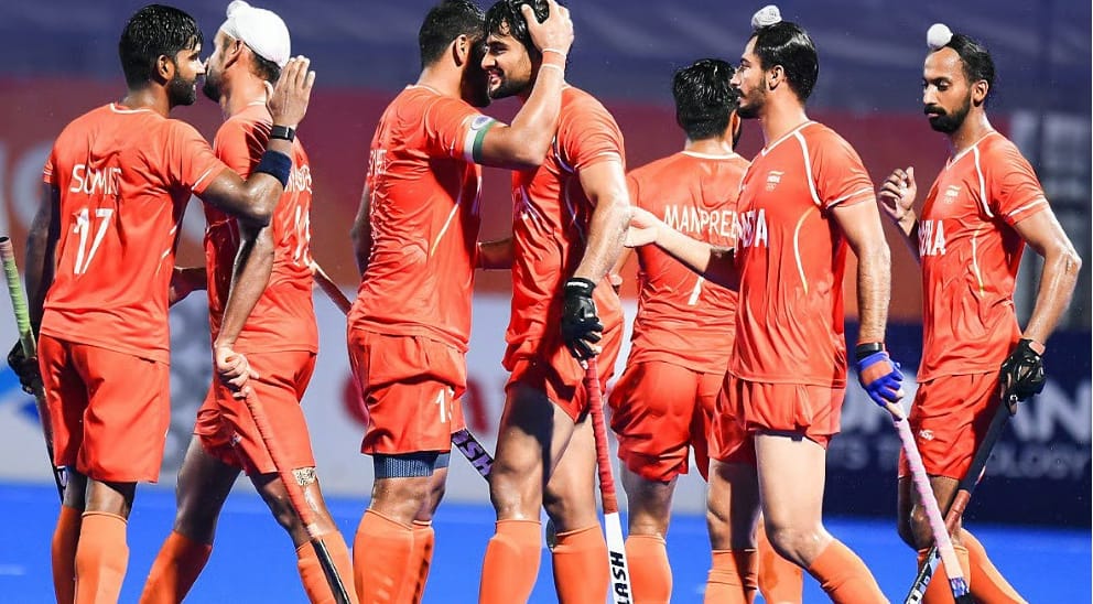 ಏಷ್ಯನ್ ಗೇಮ್ಸ್ 2026 ಹಾಕಿ ಫೈನಲ್‌ನಲ್ಲಿ ಮಲೇಷ್ಯಾ ಸೋಲಿಸಿ ಚಿನ್ನದ ಪದಕ ಗೆದ್ದ ಭಾರತ ತಂಡದ ಸಂಭ್ರಮ | India men's hockey team celebrates Asian Games 2026 gold