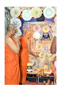 Kalaratri Durga alankara of Goddess Kalikamba at Adichunchanagiri branch mutt, Shivamogga
